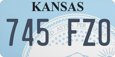 KS license plate 745FZO