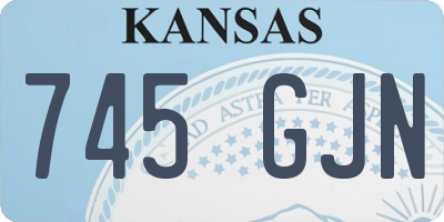 KS license plate 745GJN