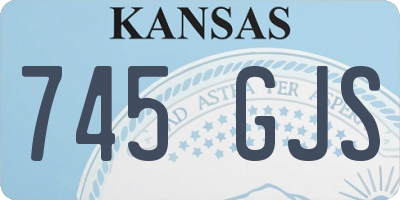 KS license plate 745GJS