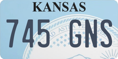 KS license plate 745GNS