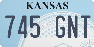 KS license plate 745GNT