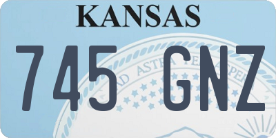 KS license plate 745GNZ