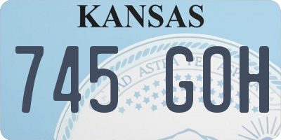 KS license plate 745GOH