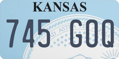 KS license plate 745GOQ