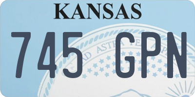 KS license plate 745GPN