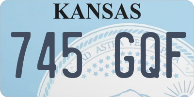 KS license plate 745GQF