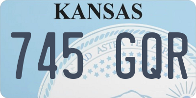 KS license plate 745GQR