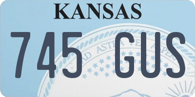 KS license plate 745GUS