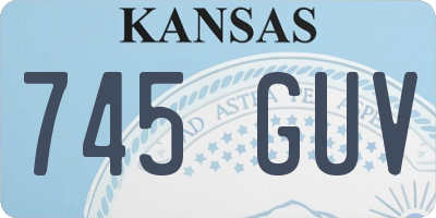 KS license plate 745GUV