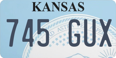 KS license plate 745GUX