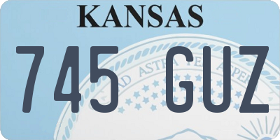 KS license plate 745GUZ