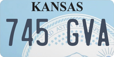 KS license plate 745GVA