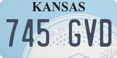 KS license plate 745GVD