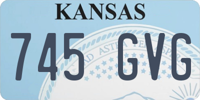 KS license plate 745GVG