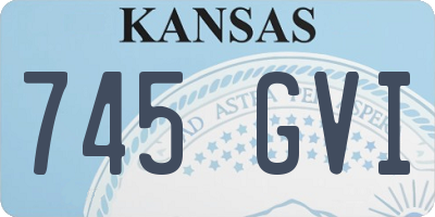 KS license plate 745GVI