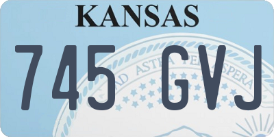 KS license plate 745GVJ