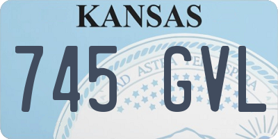 KS license plate 745GVL