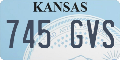 KS license plate 745GVS