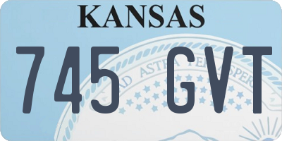 KS license plate 745GVT