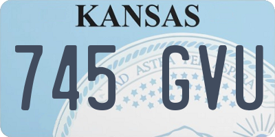 KS license plate 745GVU