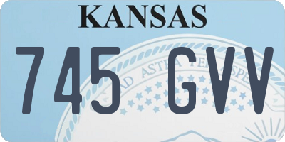 KS license plate 745GVV