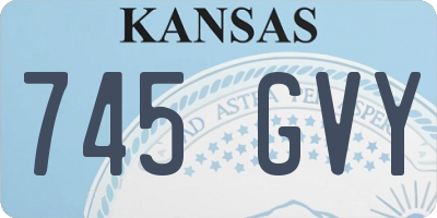 KS license plate 745GVY