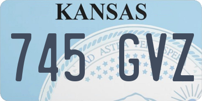 KS license plate 745GVZ
