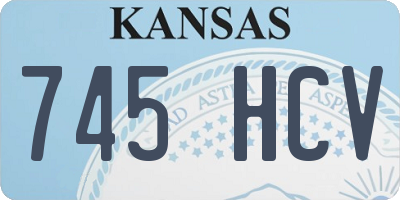 KS license plate 745HCV