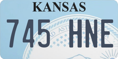 KS license plate 745HNE