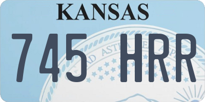 KS license plate 745HRR