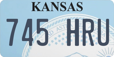 KS license plate 745HRU