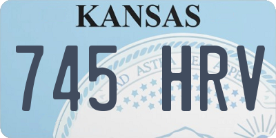 KS license plate 745HRV
