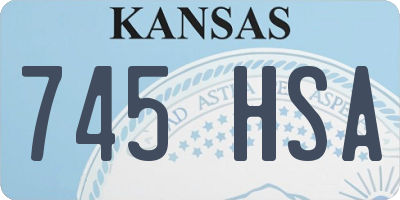 KS license plate 745HSA