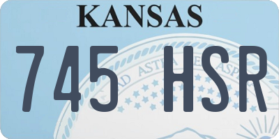 KS license plate 745HSR