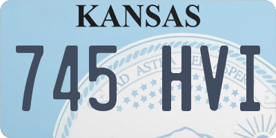 KS license plate 745HVI