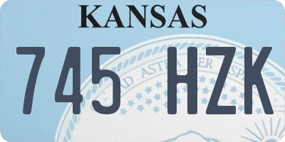 KS license plate 745HZK