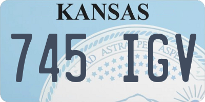 KS license plate 745IGV
