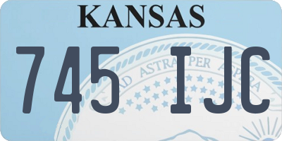 KS license plate 745IJC