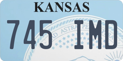 KS license plate 745IMD
