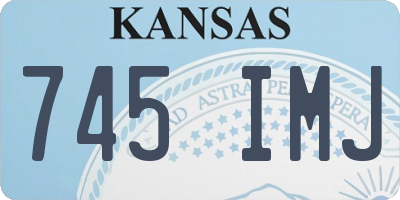 KS license plate 745IMJ