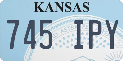 KS license plate 745IPY