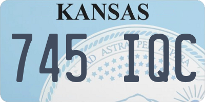 KS license plate 745IQC