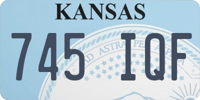 KS license plate 745IQF