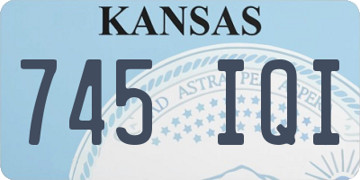 KS license plate 745IQI