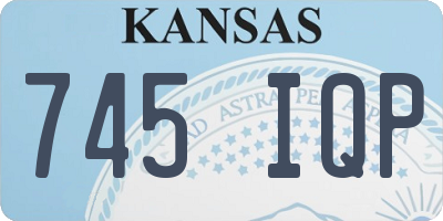 KS license plate 745IQP