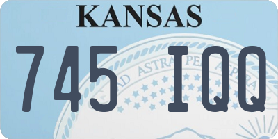 KS license plate 745IQQ
