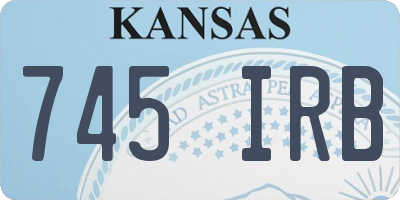 KS license plate 745IRB