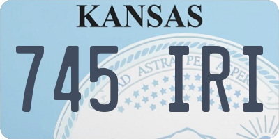 KS license plate 745IRI