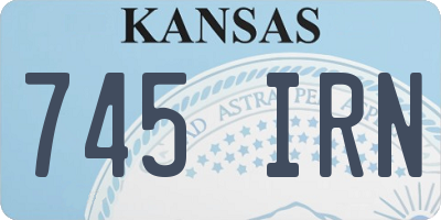 KS license plate 745IRN