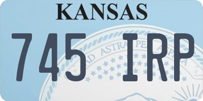 KS license plate 745IRP